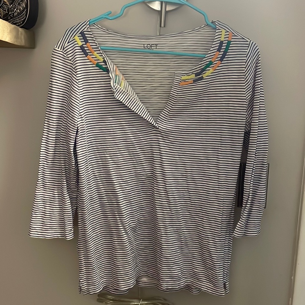 Loft size small three quarter sleeve work shirt